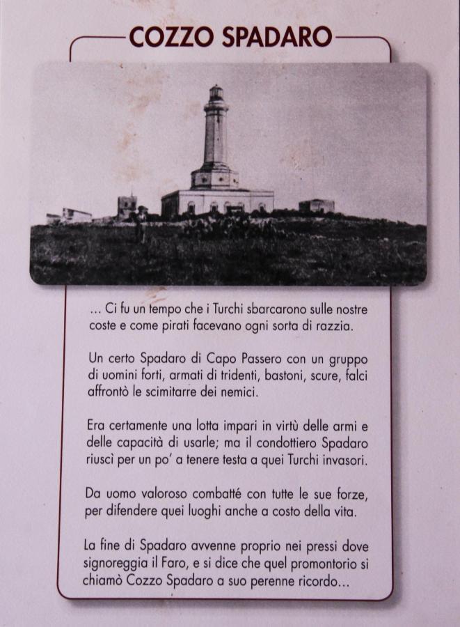 Cozzo Spadaro B&B Portopalo Di Capo Passero Εξωτερικό φωτογραφία